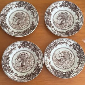 Spode Turkey Celebration Plates